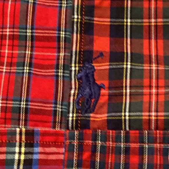 Ralph Lauren, Men’s polo patchwork casual shirt, Size: XL, with Horse logo - Picture 7 of 11